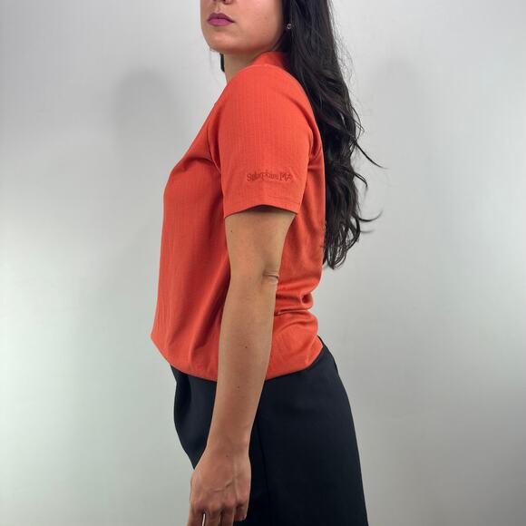 Cutter & Buck Orange Polo Top - Picture 4 of 11